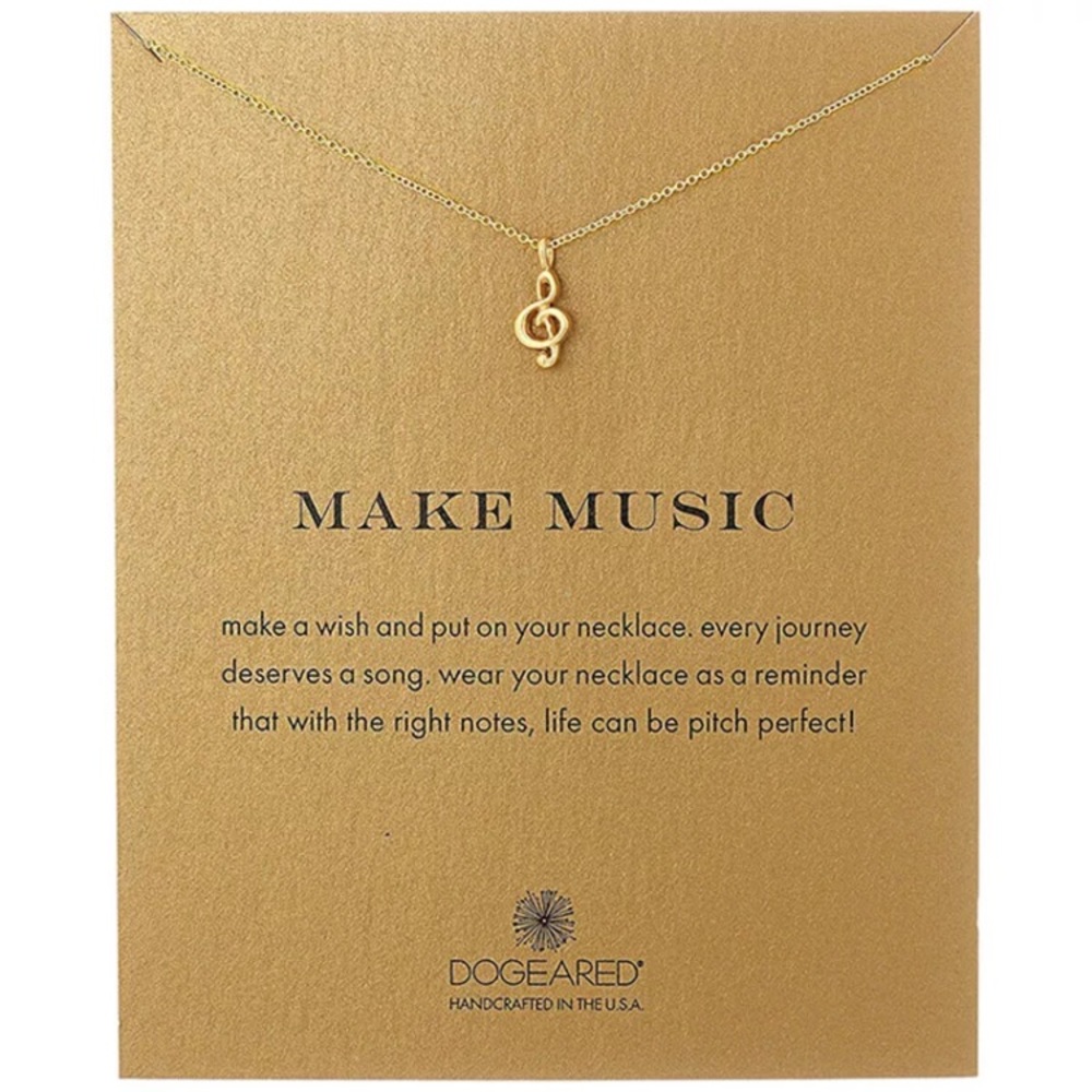 "Sara" make music 🎶 🎼 🎵 💕 Gold Necklace Dainty
